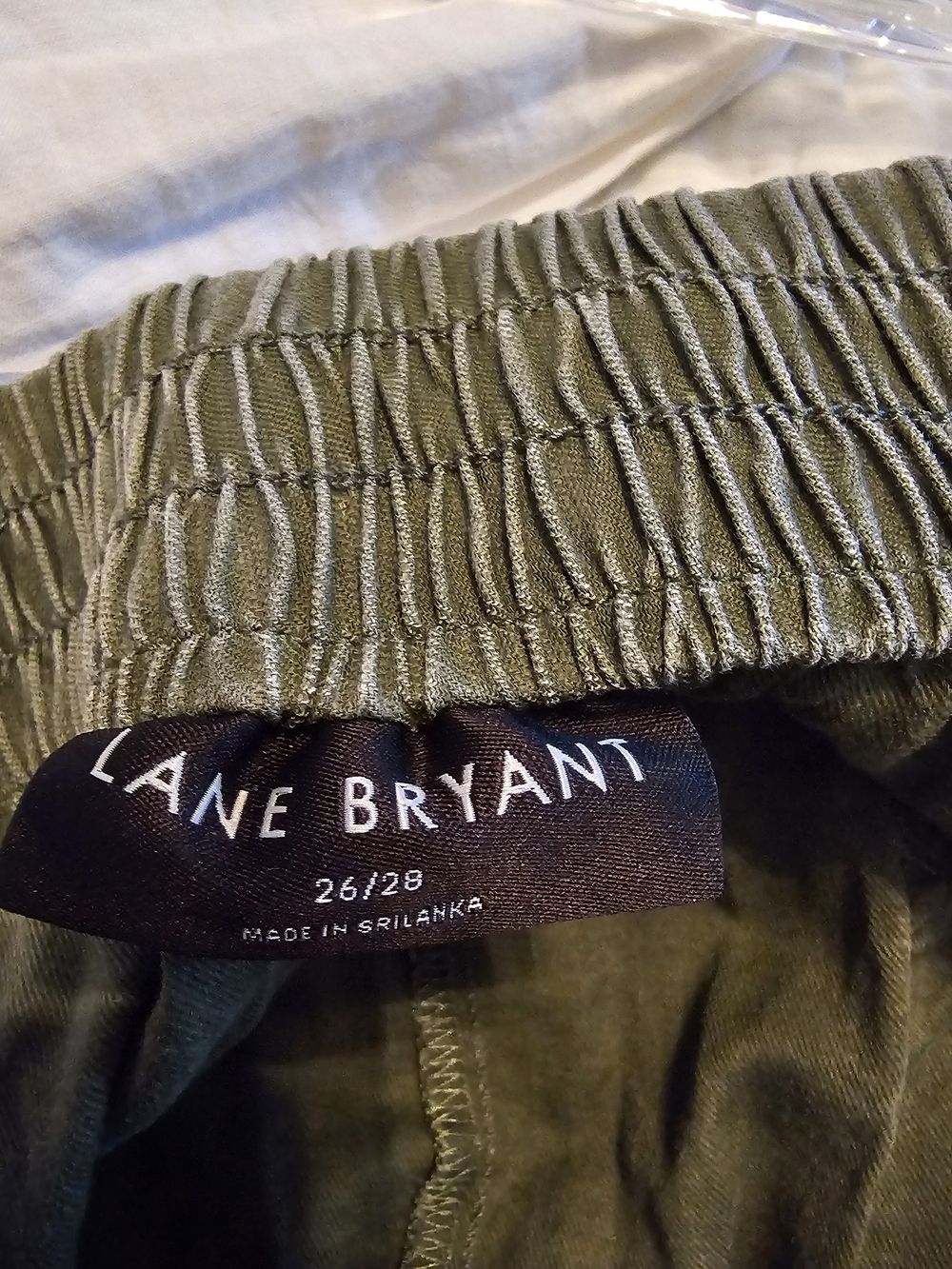 Lane Bryant Olive Green Utility Shorts - Picture 2 of 5